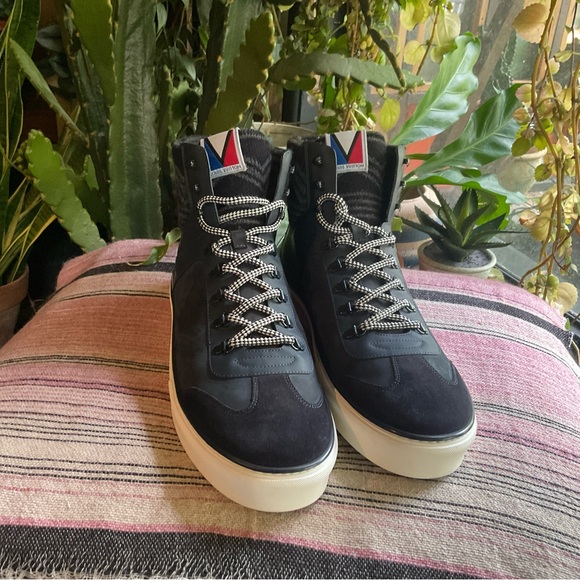 Louis Vuitton Black and Gray High-Top Sneakers - Picture 2 of 10